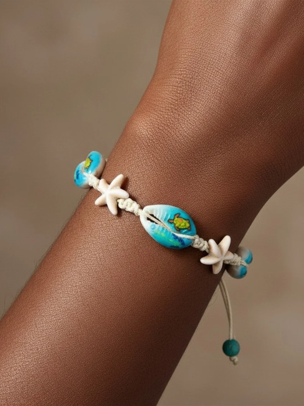 Handmade boho anklet